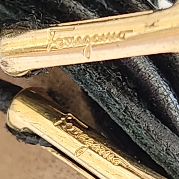 Black Suede Salvatore Ferragamo Ballet Flats - Sz 9 - Picture 4 of 9